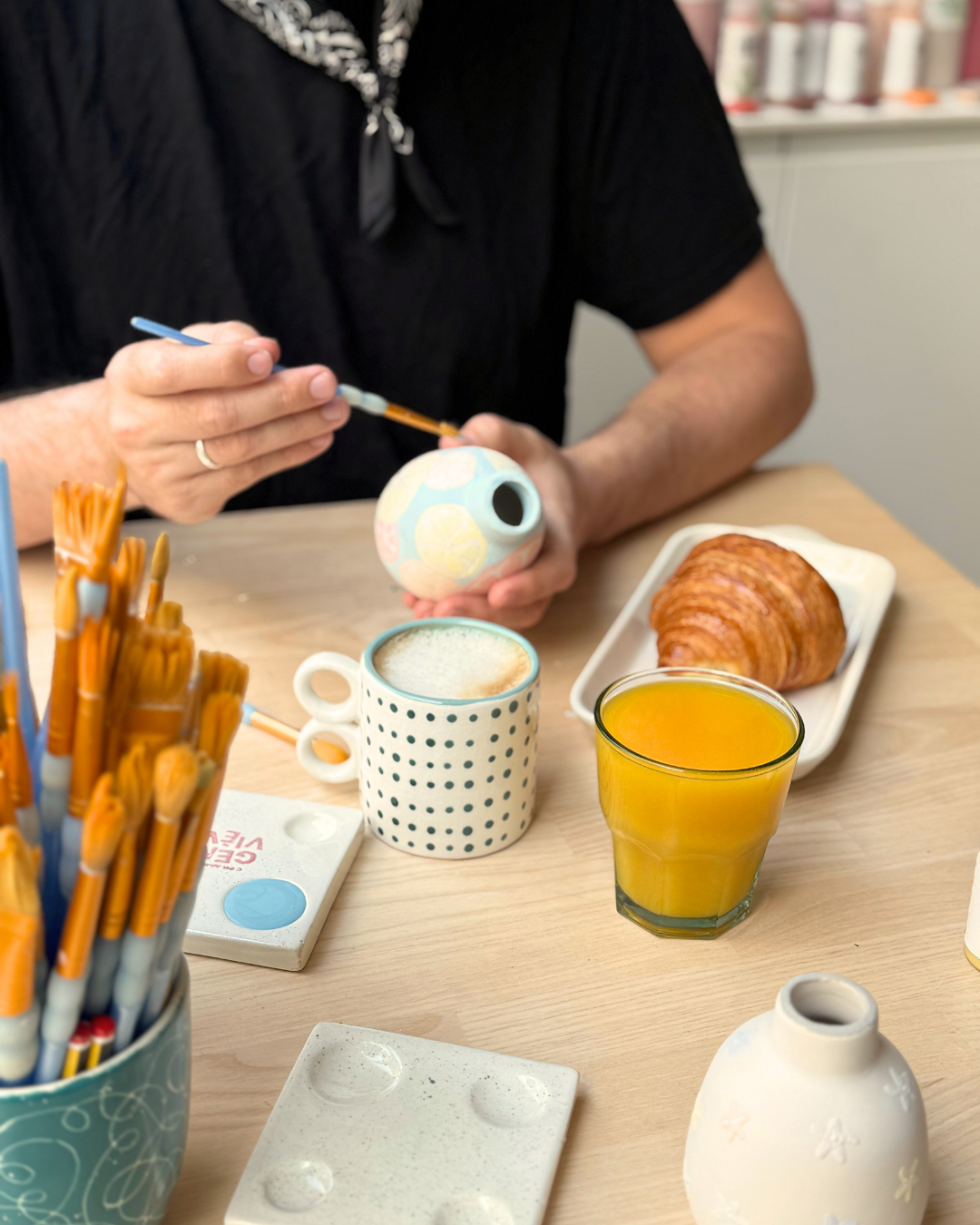 Ceramic Morning : petit-déjeuner & peinture sur céramique - Paris 11