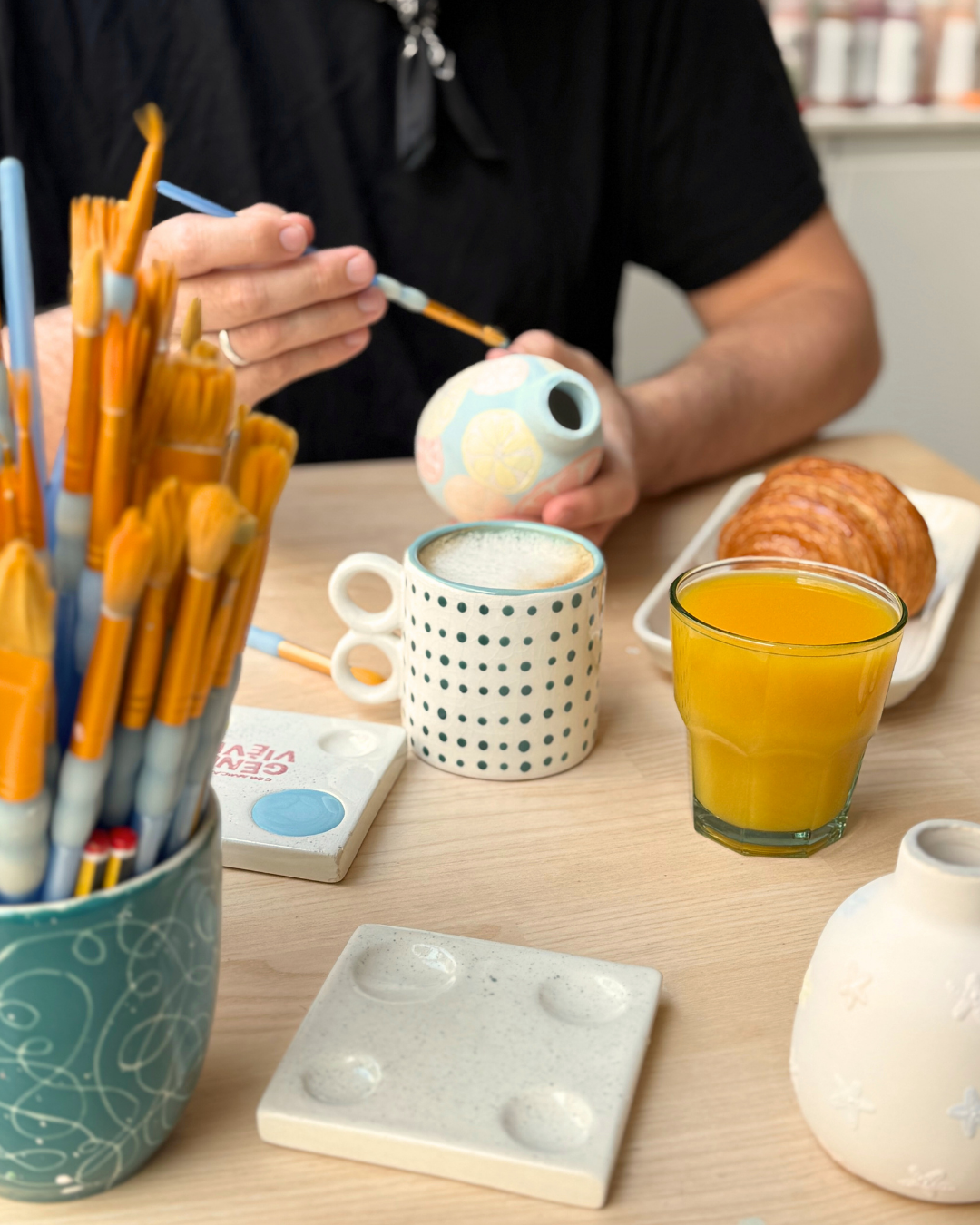 Ceramic Morning : petit-déjeuner & peinture sur céramique - Paris 11