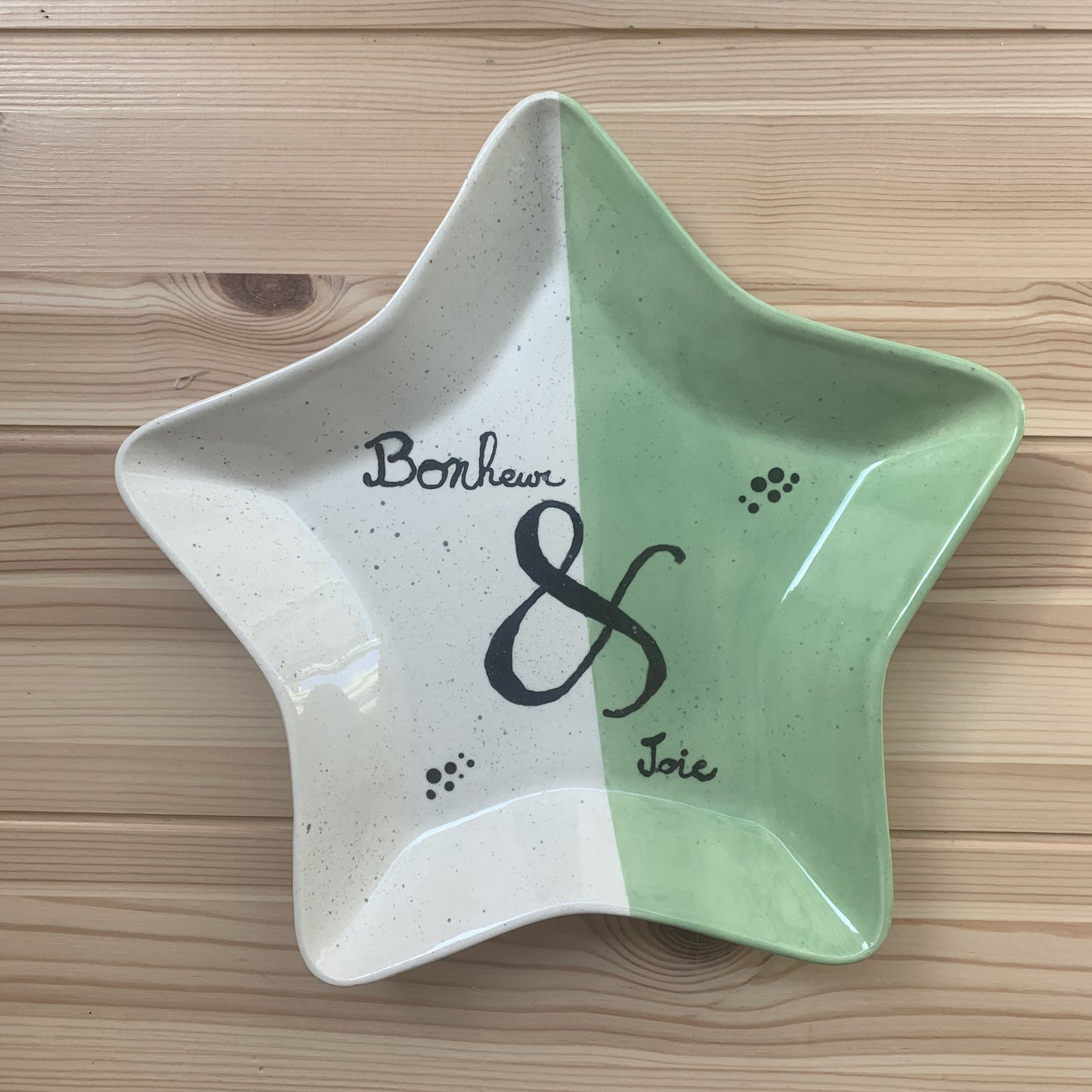 Ceramic to decorate - Star plate