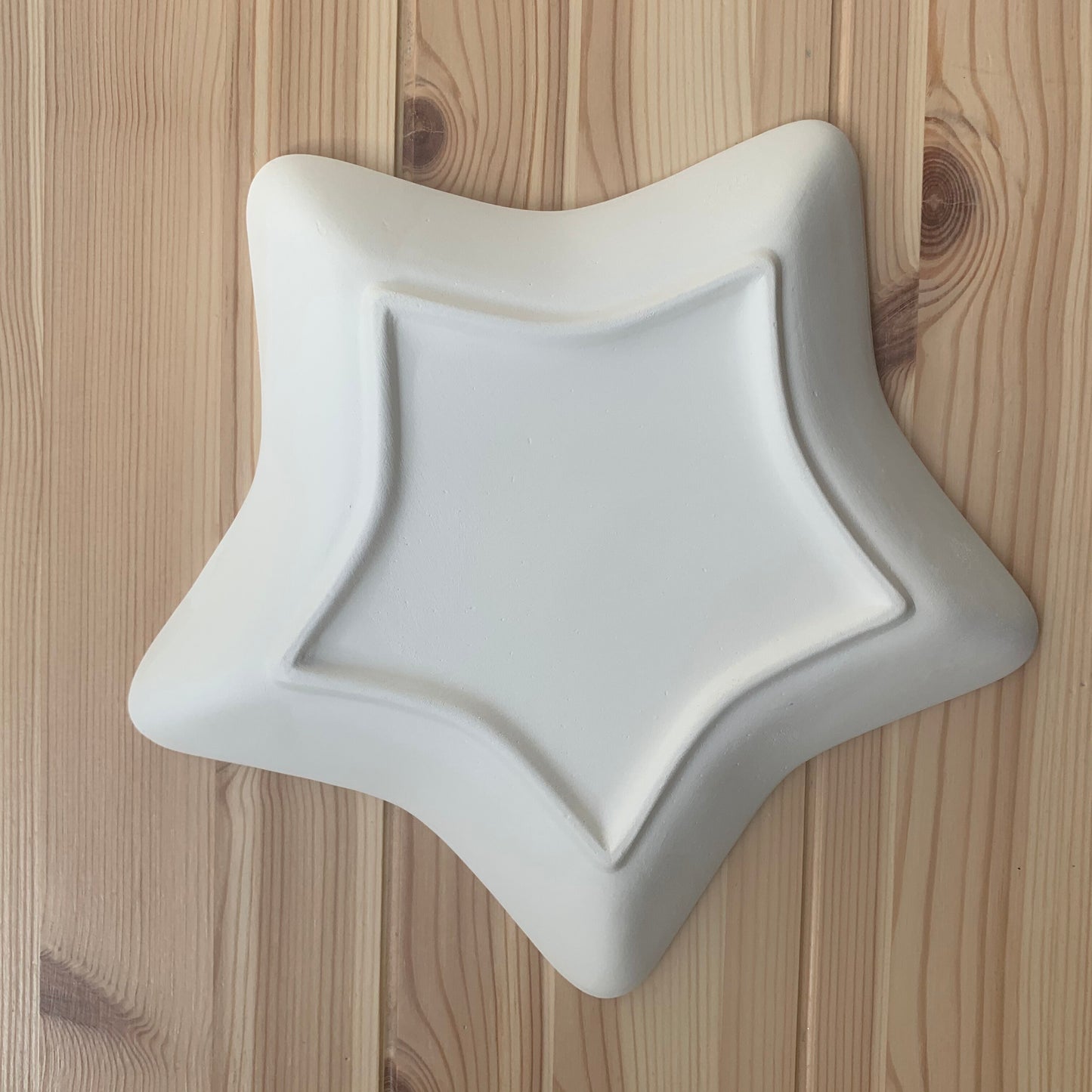 Ceramic to decorate - Star plate