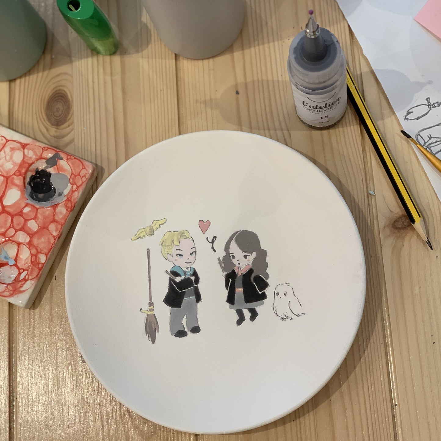 Session peinture sur céramique - Spécial école des sorciers - Paris 11