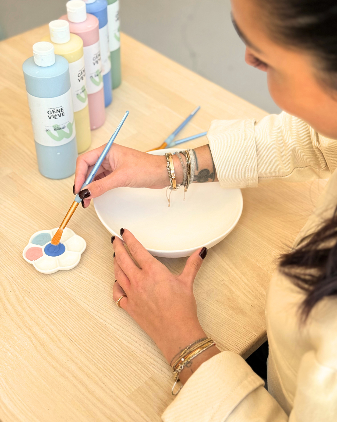 Atelier de peinture sur assiette au Printemps Haussmann 🍋🌞 - Samedi 26/04 - COMPLET