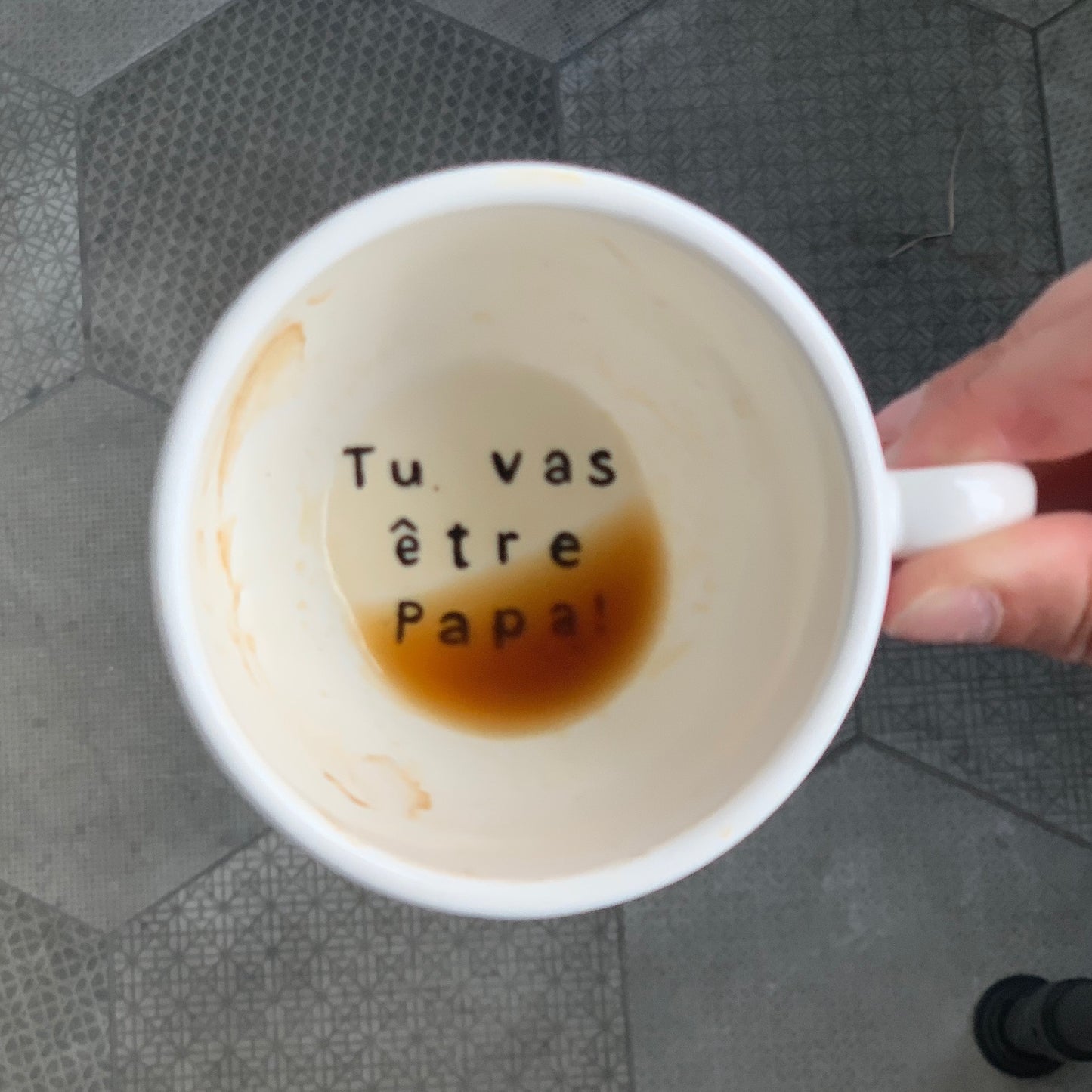 Tasse à café personnalisée - message surprise