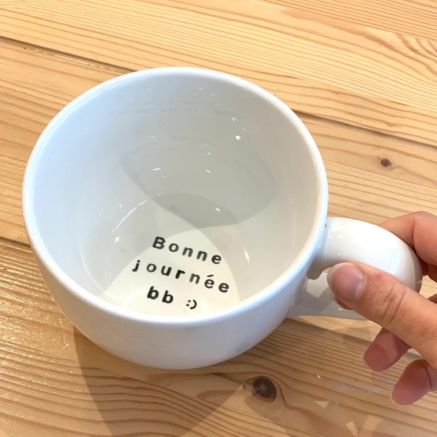 Tasse à café XL personnalisée - message surprise